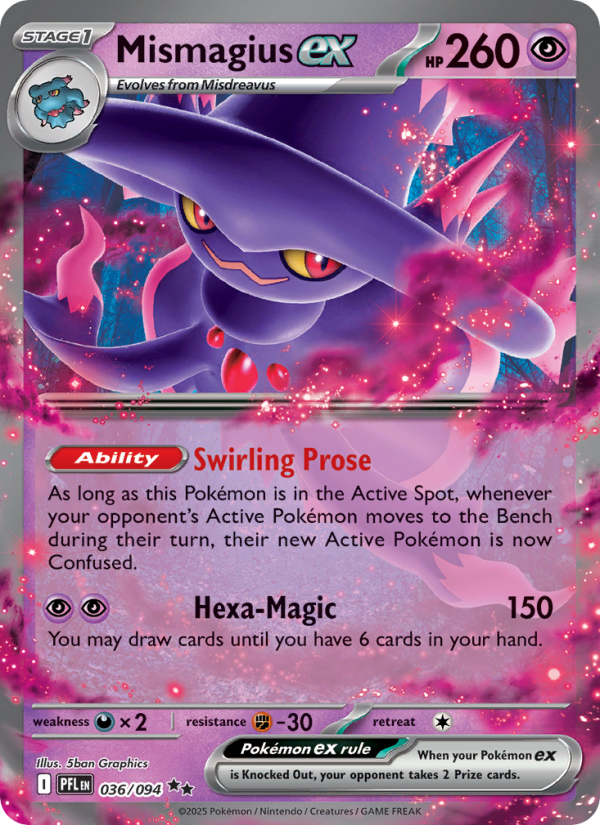 Mismagius ex - Pokémon TCG Card