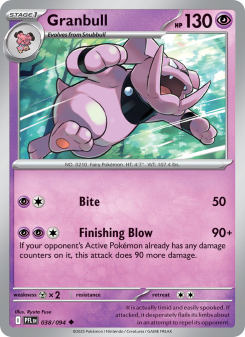 Granbull - pokemon TCG Card
