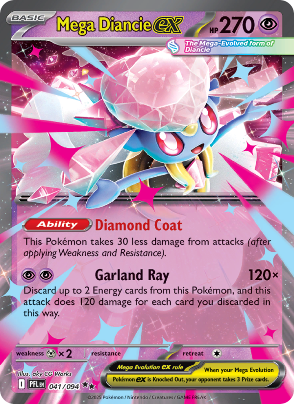 Mega Diancie ex - Pokémon TCG Card