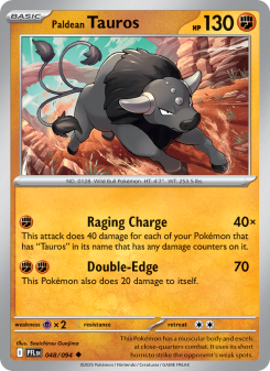 Paldean Tauros - pokemon TCG Card