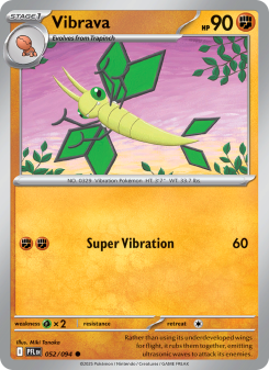 Vibrava - pokemon TCG Card