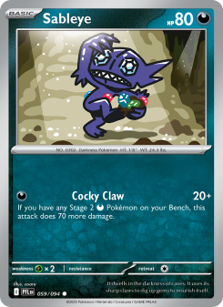 Sableye - pokemon TCG Card
