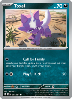 Toxel - pokemon TCG Card