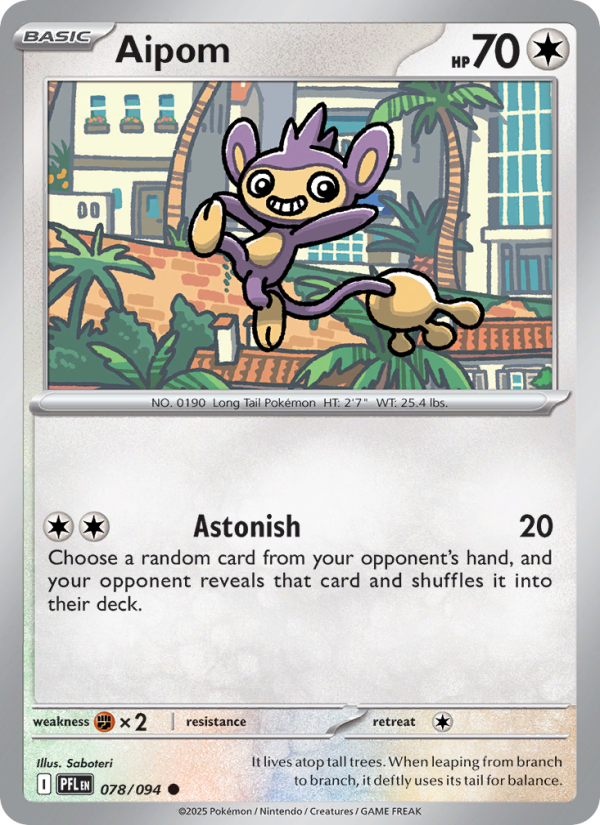Aipom - Pokémon TCG Card