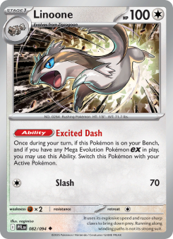 Linoone - pokemon TCG Card