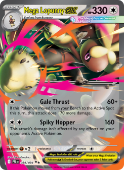 Mega Lopunny ex - pokemon TCG Card