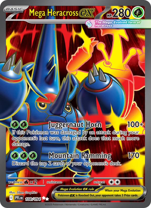 Mega Heracross ex - Pokémon TCG Card