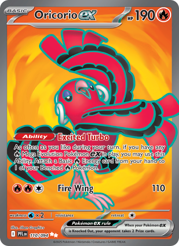 Oricorio ex - Pokémon TCG Card