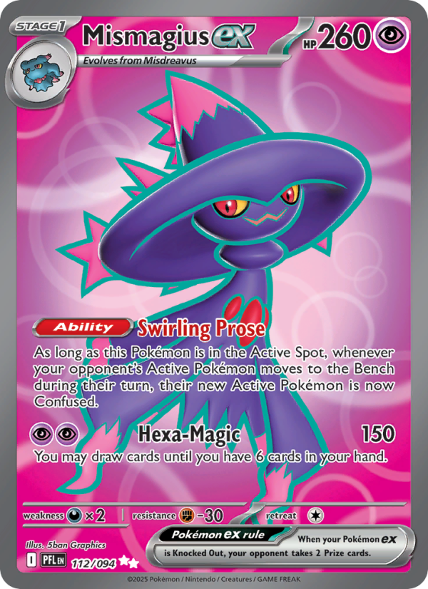 Mismagius ex - Pokémon TCG Card