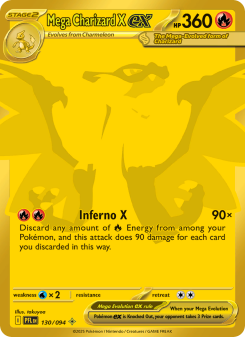 Mega Charizard X ex - pokemon TCG Card