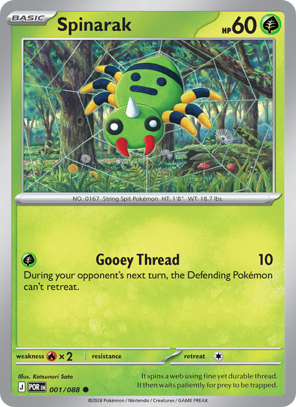 Spinarak - Pokémon TCG Card