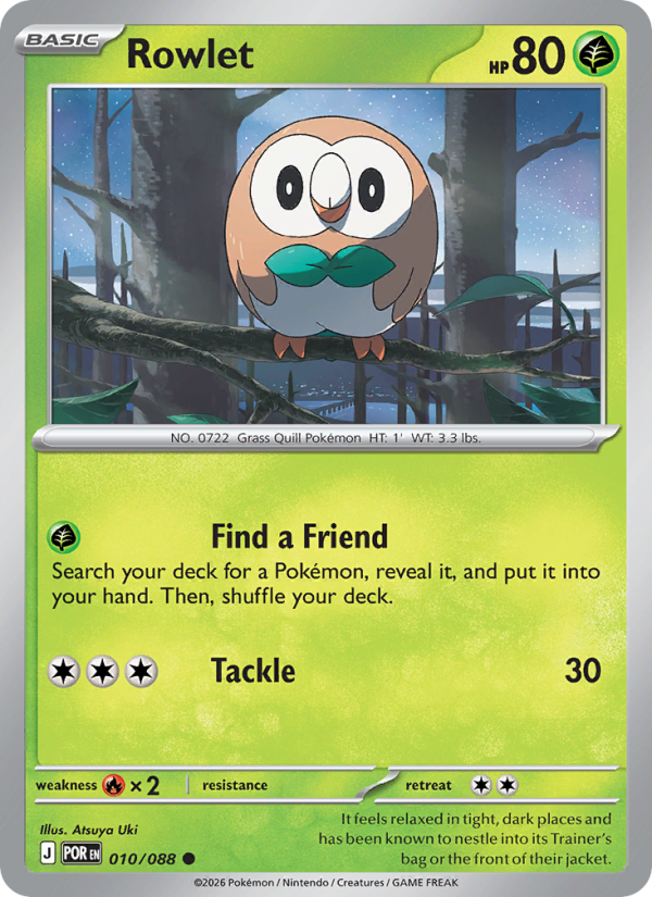Rowlet - Pokémon TCG Card