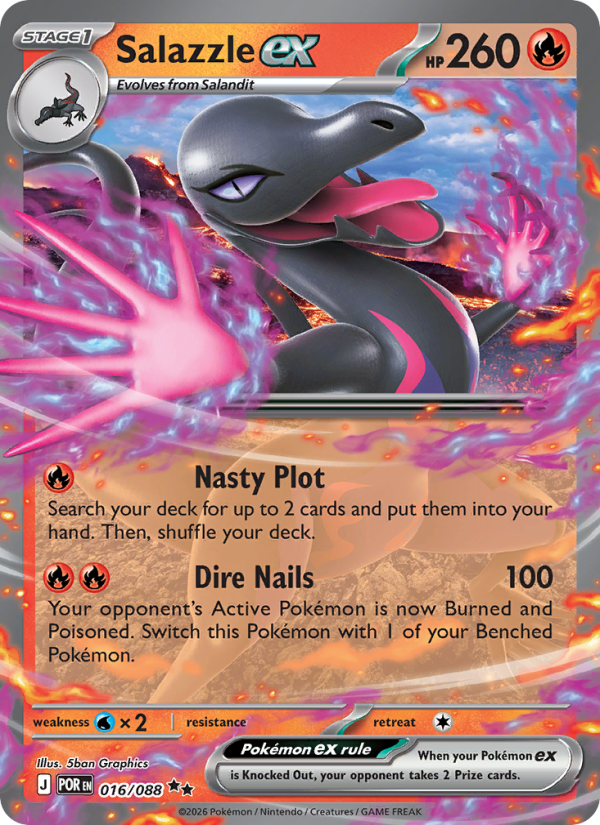 Salazzle ex - Pokémon TCG Card