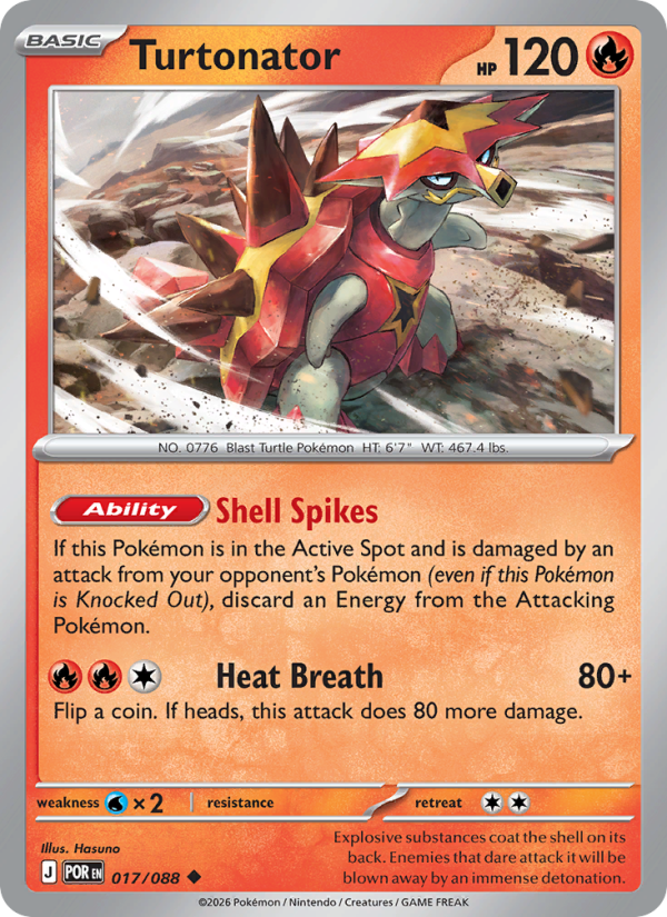 Turtonator - Pokémon TCG Card