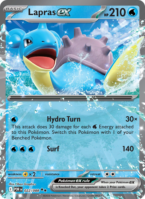 Lapras ex - Pokémon TCG Card
