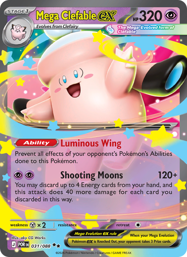 Mega Clefable ex - Pokémon TCG Card
