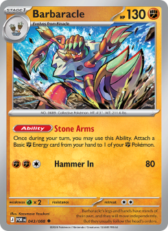 Barbaracle - pokemon TCG Card