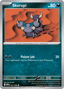 Skorupi - pokemon TCG Card