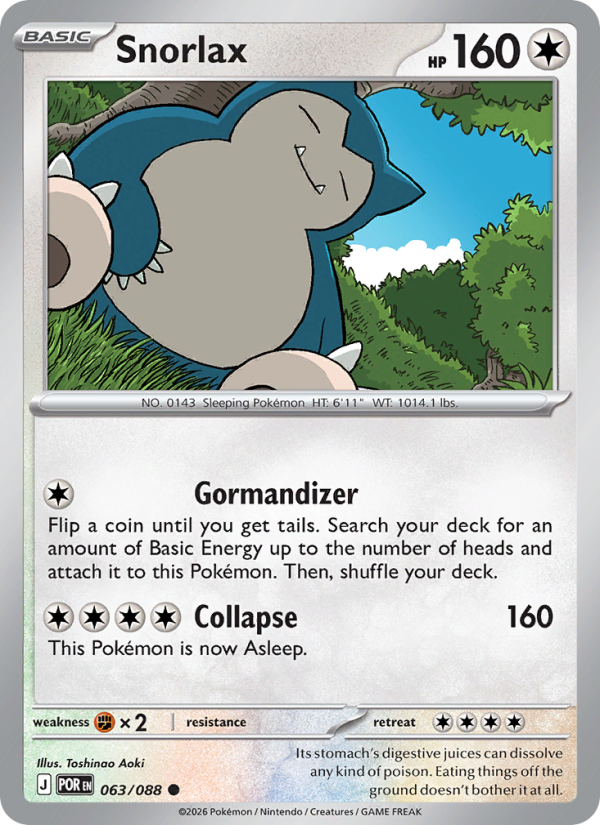 Snorlax - Pokémon TCG Card