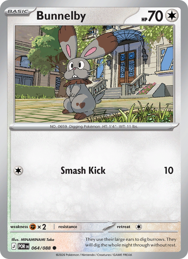 Bunnelby - Pokémon TCG Card