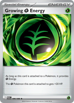 Growing Grass Energy - pokemon TCG Card