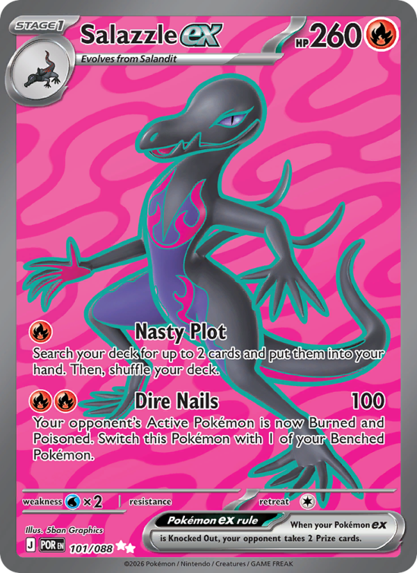 Salazzle ex - Pokémon TCG Card