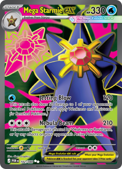 Mega Starmie ex - pokemon TCG Card