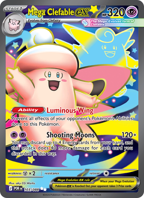 Mega Clefable ex - Pokémon TCG Card