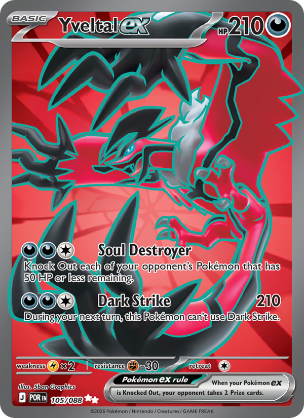 Yveltal ex - Pokémon TCG Card