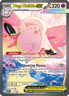Mega Clefable ex - pokemon TCG Card