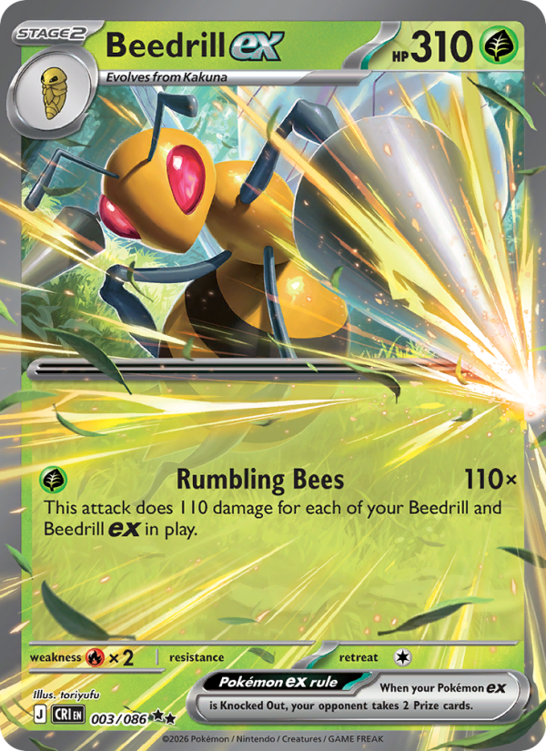 Beedrill ex - Pokémon TCG Card