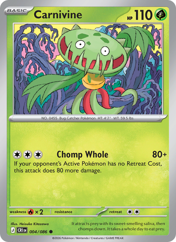 Carnivine - Pokémon TCG Card