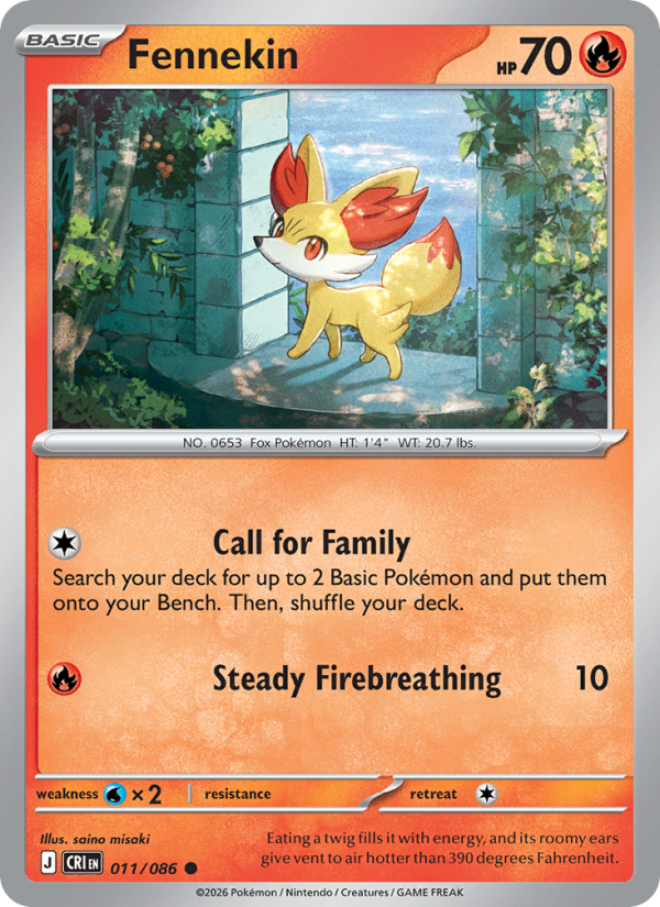 Fennekin - Pokémon TCG Card