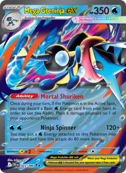 Mega Greninja ex - pokemon TCG Card
