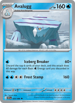 Avalugg - pokemon TCG Card