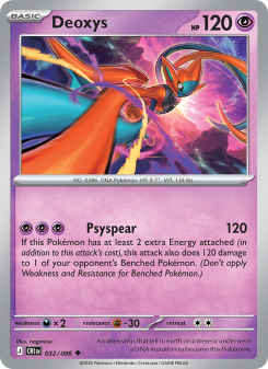 Deoxys - pokemon TCG Card