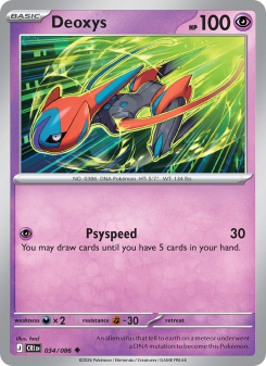 Deoxys - pokemon TCG Card