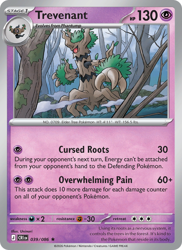 Trevenant - Pokémon TCG Card