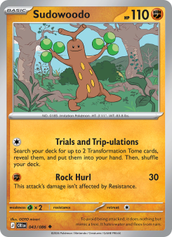 Sudowoodo - pokemon TCG Card
