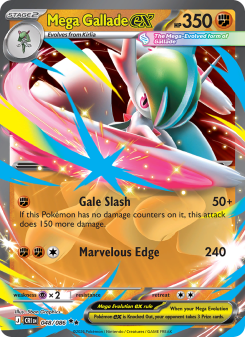 Mega Gallade ex - pokemon TCG Card