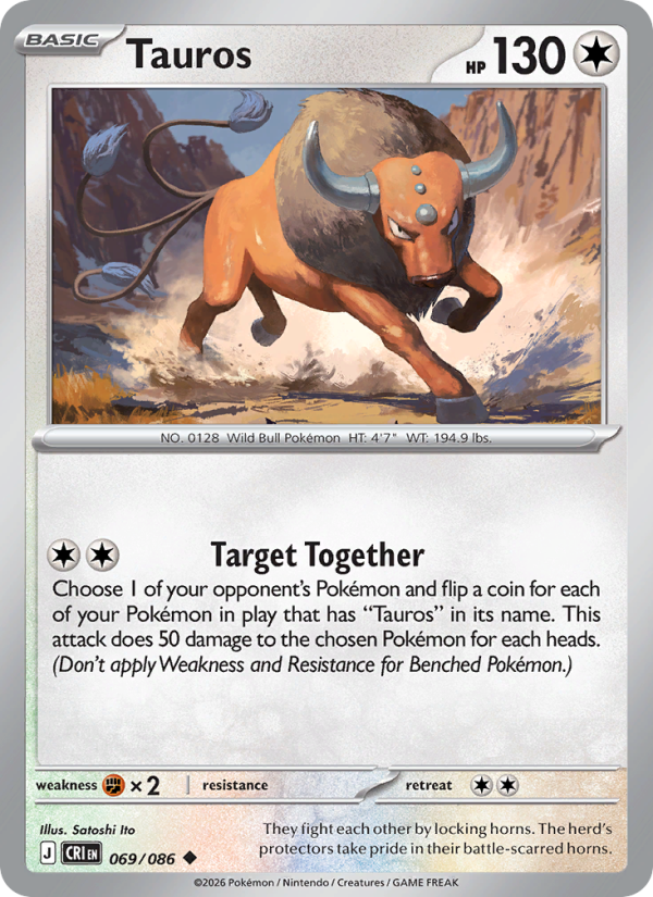 Tauros - Pokémon TCG Card
