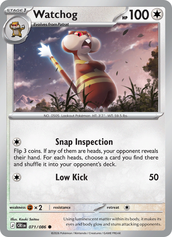 Watchog - Pokémon TCG Card