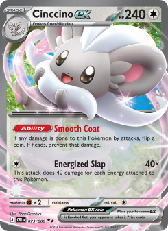 Cinccino ex - pokemon TCG Card
