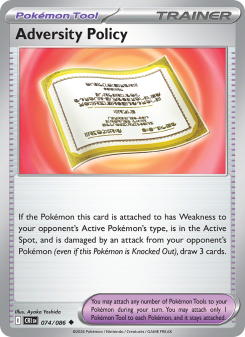 Adversity Policy - pokemon TCG Card