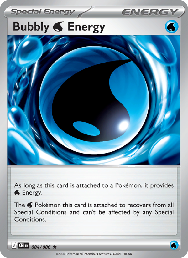 Bubbly Water Energy - Pokémon TCG Card