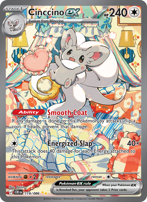 Cinccino ex - Pokémon TCG Card