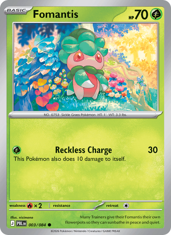 Fomantis - Pokémon TCG Card