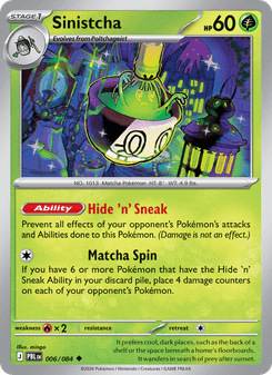 Sinistcha - pokemon TCG Card