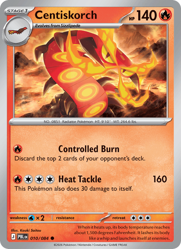 Centiskorch - Pokémon TCG Card