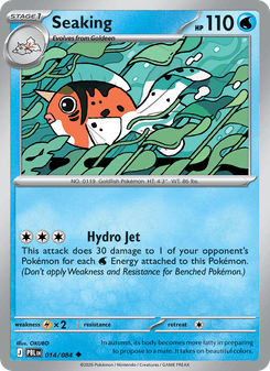 Seaking - pokemon TCG Card